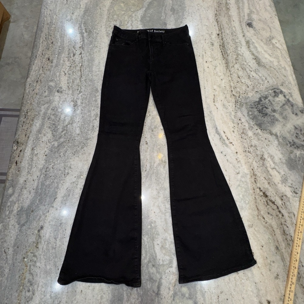 Articles Of Society Women's 32‎ X 33 Tall Black Denim Jeans Bootcut
